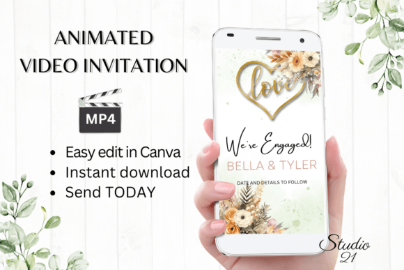 Announce Your Autumn Love: The Fall Engagement Announcement W1160B