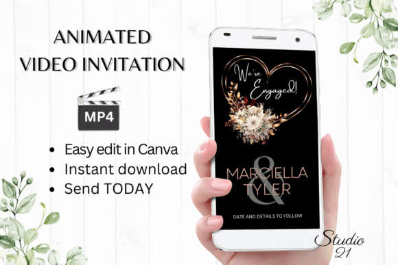 Announcing Your Engagement with the W1169B Fall Template