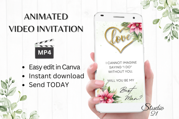 Christmas Best Man Proposal: A Festive Digital Invitation