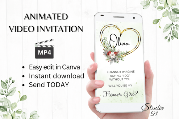 Christmas Flower Girl Proposal W3188FG: A Festive Display Font