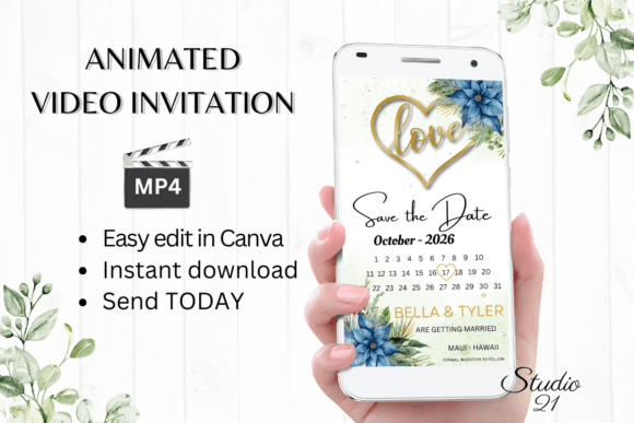 Christmas Save the Date W2210B: A Festive Font for Holiday Invitations