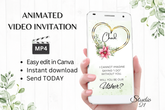 Christmas Usher Proposal W3198U: Elevate Your Holiday Branding