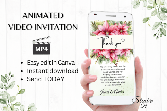 Christmas Wedding Thank You W9196TU: A Festive Script for Lasting Impressions